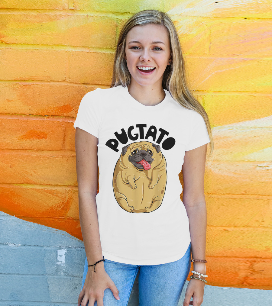 Pugtato Pug Potato Dog Lovers T-Shirt