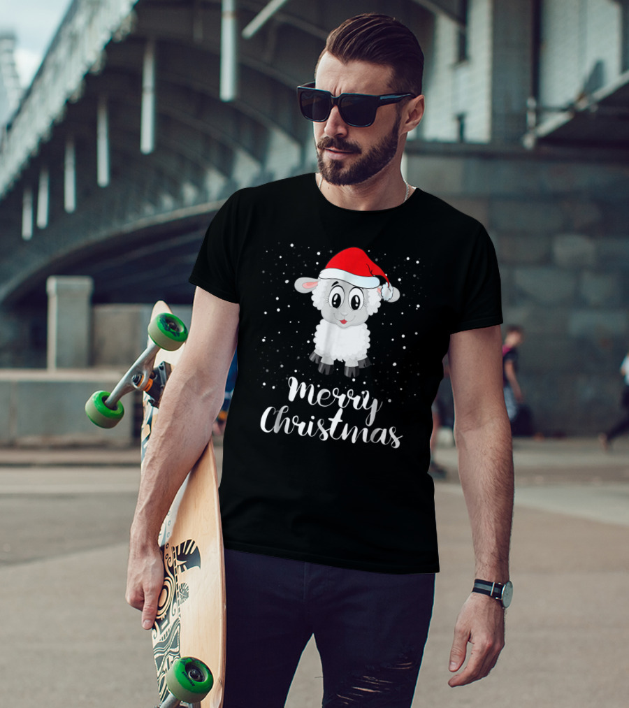 Merry Christmas Sheep Funny Christmas Matching Family Group T-Shirt