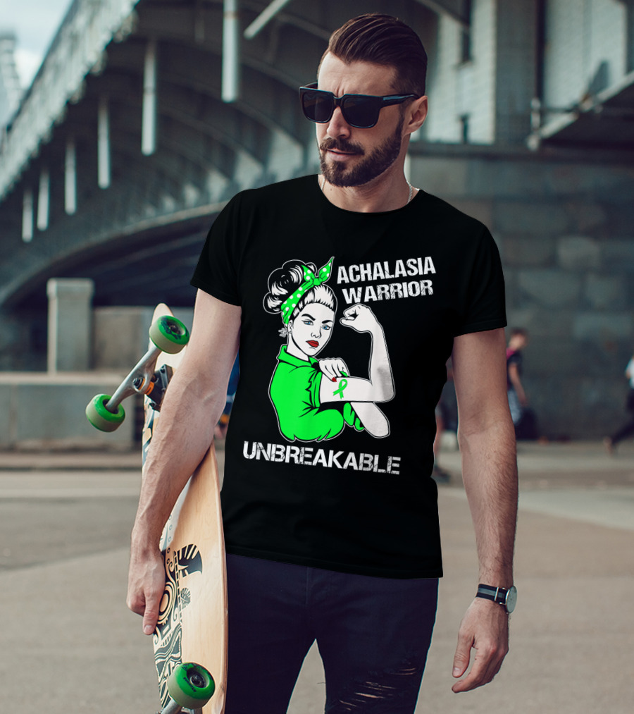 Achalasia Warrior Unbreakable Strong Woman Rosie T-Shirt