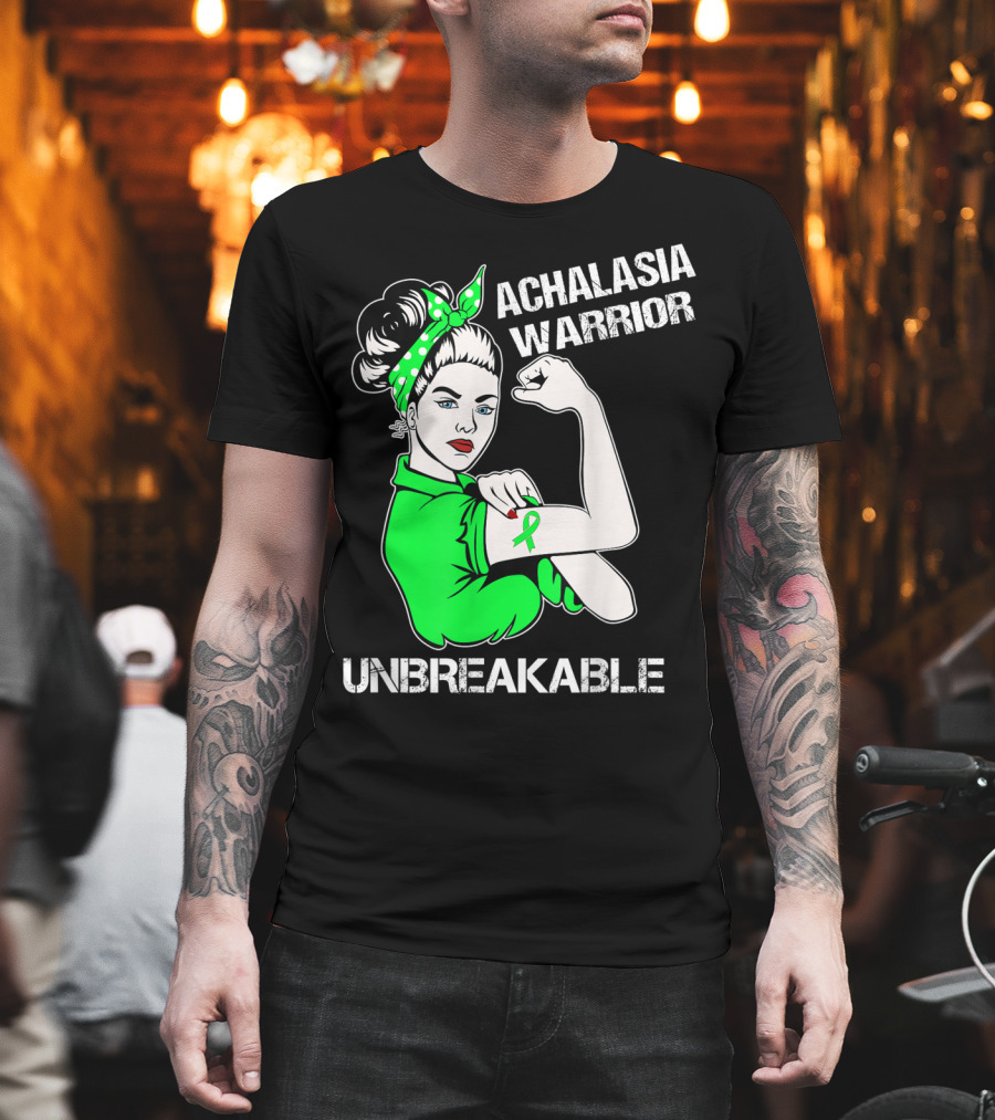 Achalasia Warrior Unbreakable Strong Woman Rosie T-Shirt