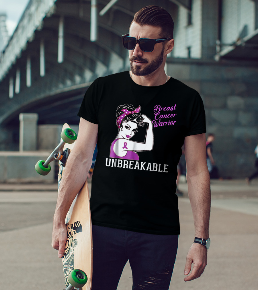 Breast Cancer Warrior Unbreakable T-Shirt