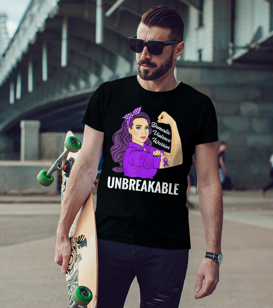 Domestic Violence Warrior Unbreakable T-Shirt