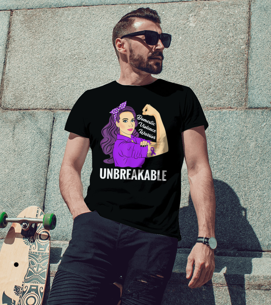 Domestic Violence Warrior Unbreakable T-Shirt