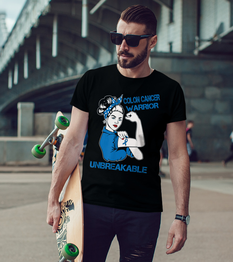 Colon Cancer Warrior Strong Unbreakable T-Shirt