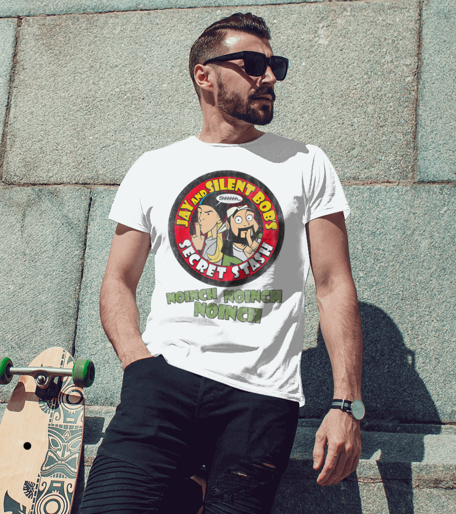 Jay And Silent Bob's Secret Stash Shhhhh Noinch Noinch Noinch T-Shirt