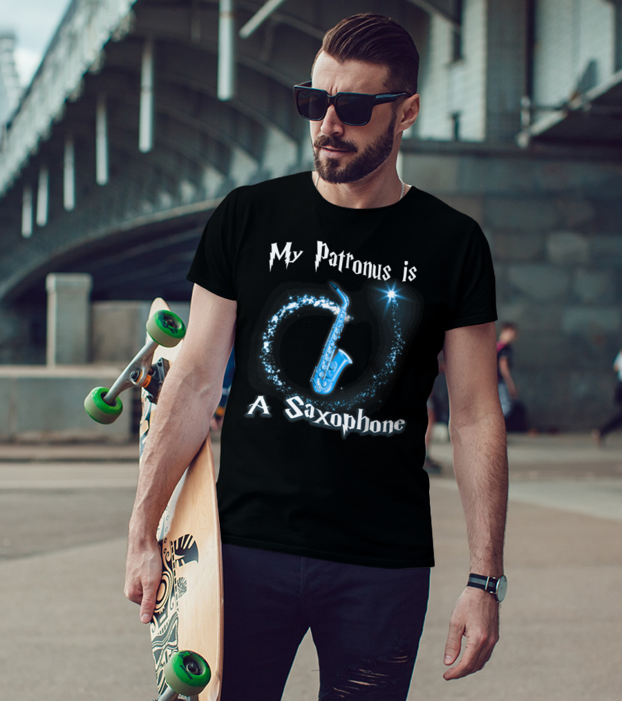 My Patronus Is A Saxophone Magical Music T-Shirt