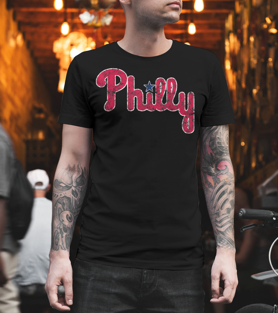 Philadelphia Baseball Vintage Philly Star T-Shirt