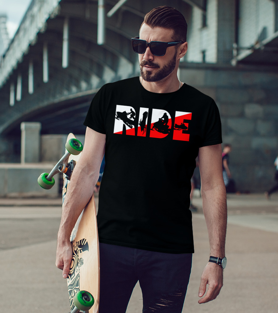 Ride Snowmobile Motor Sled Adventure T-Shirt