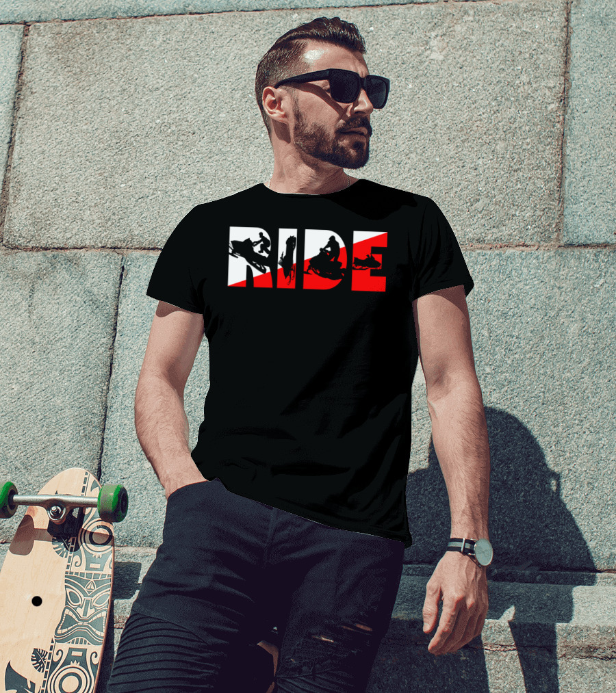 Ride Snowmobile Motor Sled Adventure T-Shirt