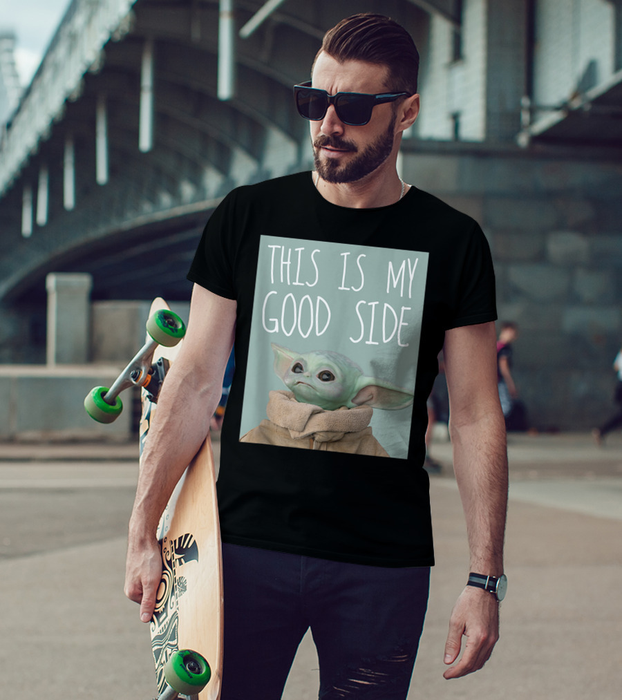 This Is My Good Side Star Wars The Mandalorian The Child T-Shirt