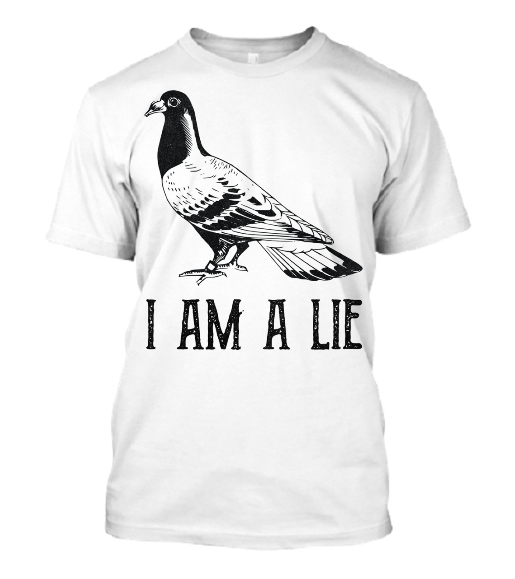 Vintage Bird I Am A Lie Aren't Real Spies T-Shirt