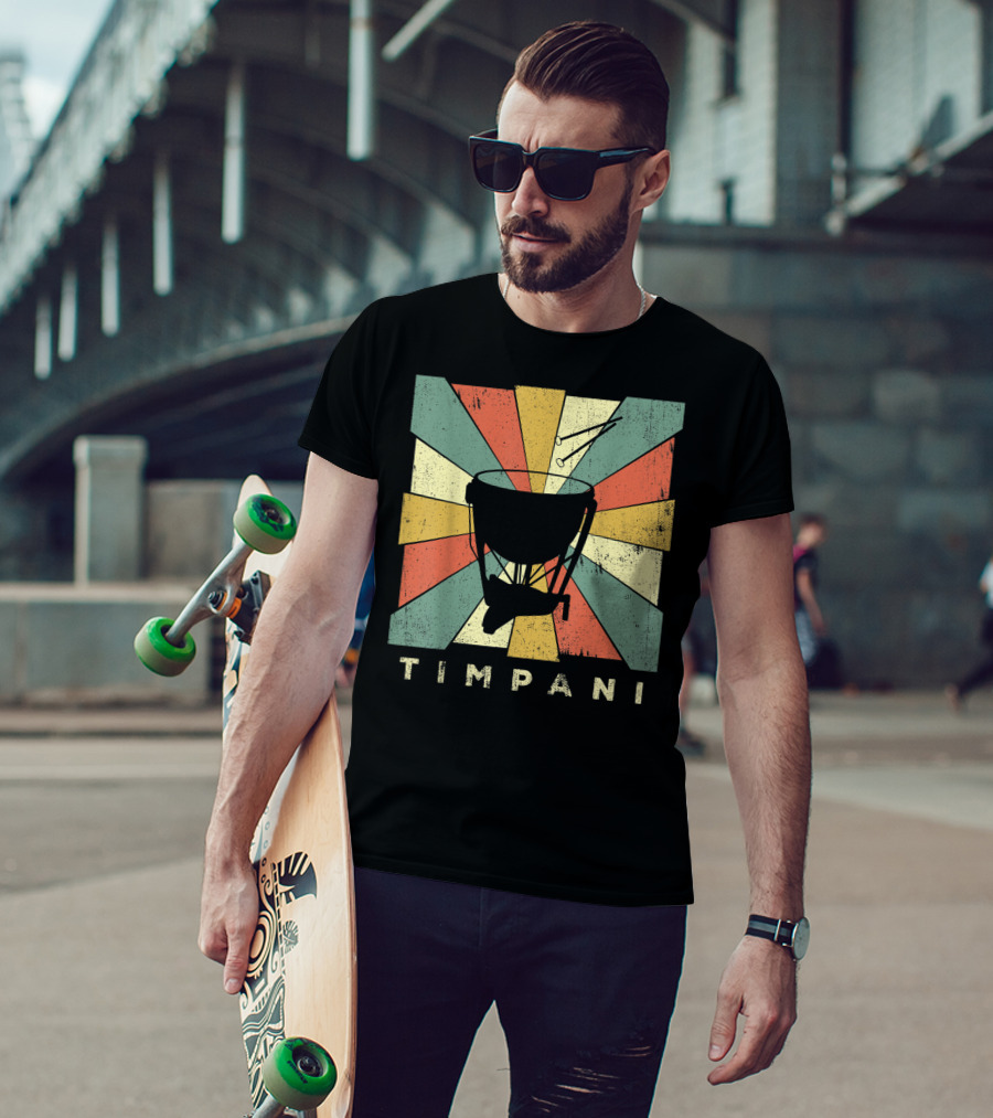 Timpani Vintage Percussion Music T-Shirt