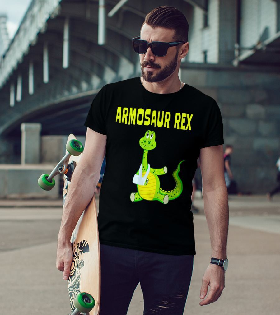 Armosaur Rex Funny Broken Arm Dinosaur T-Shirt