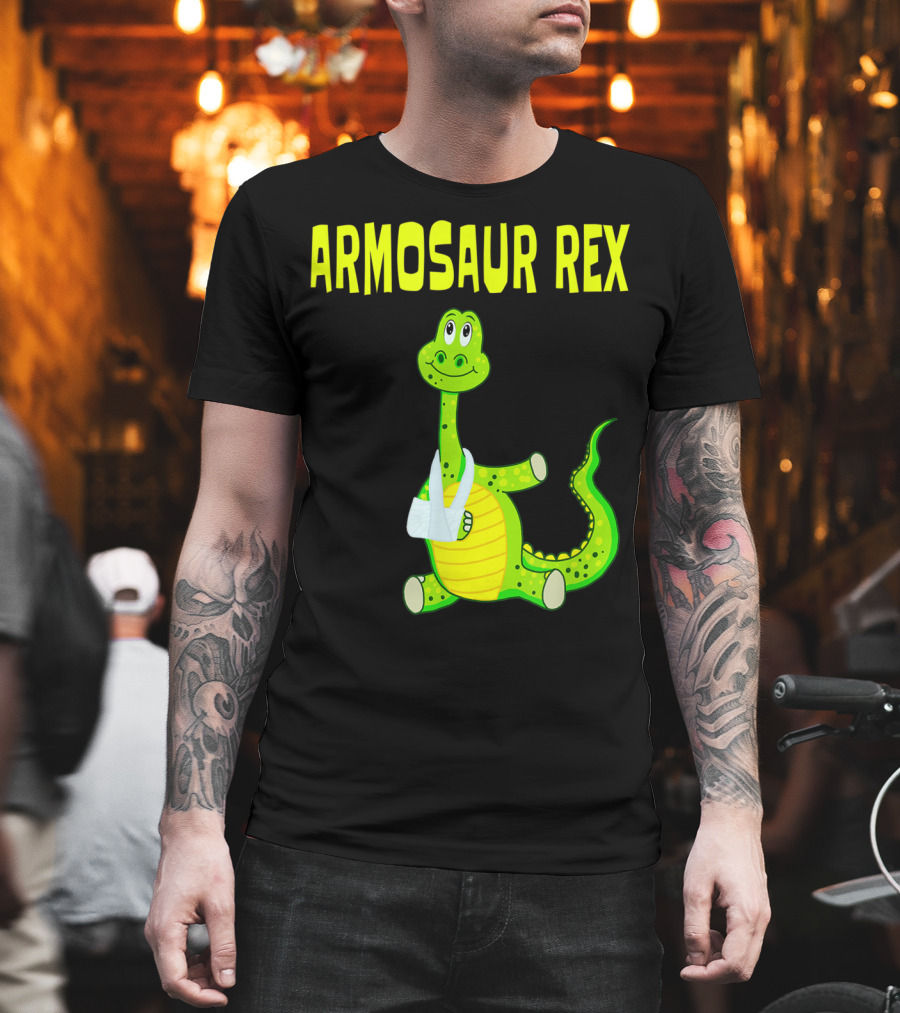 Armosaur Rex Funny Broken Arm Dinosaur T-Shirt