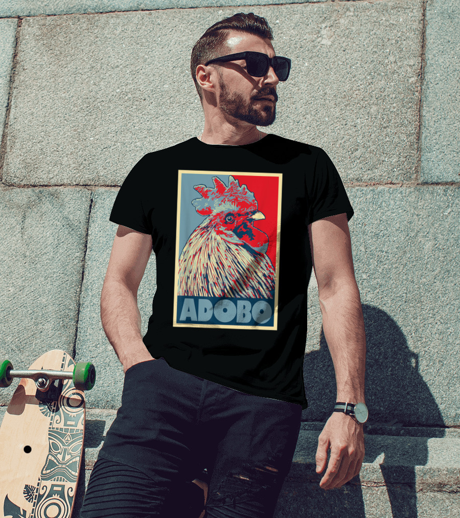 HOPE Adobo For FilAm Families And Friends Rooster T-Shirt