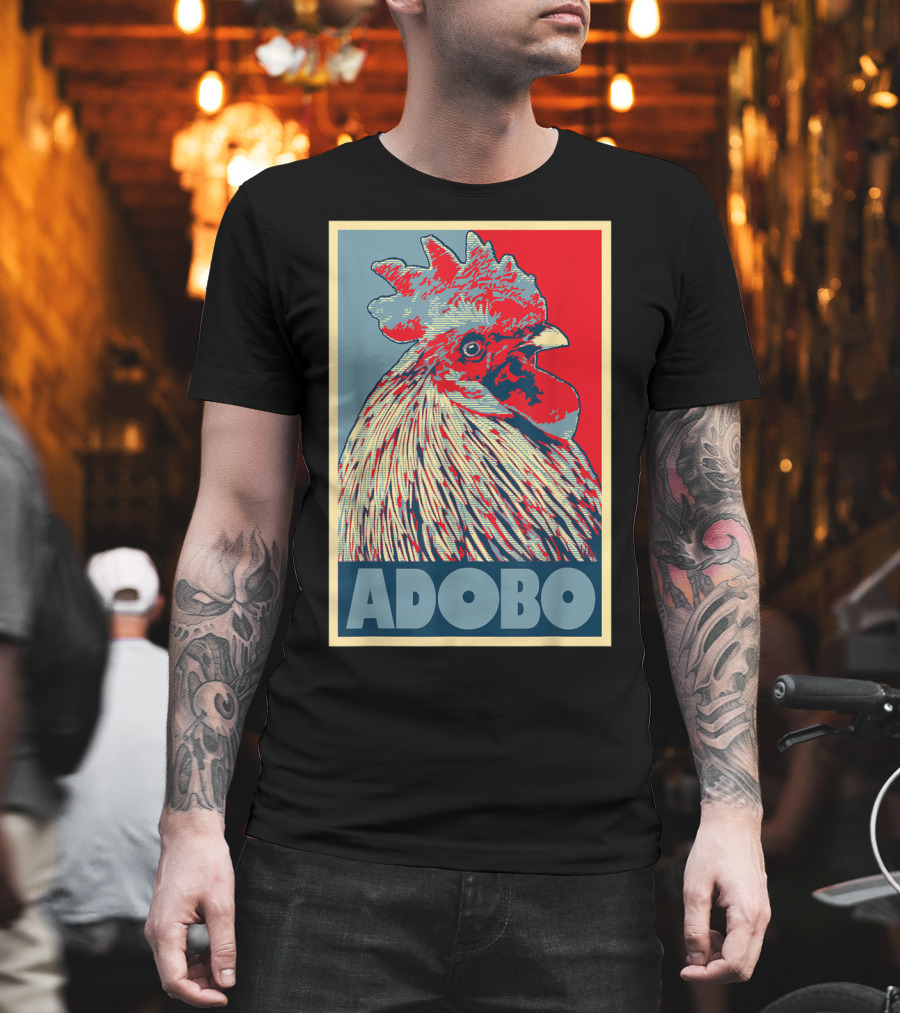 HOPE Adobo For FilAm Families And Friends Rooster T-Shirt