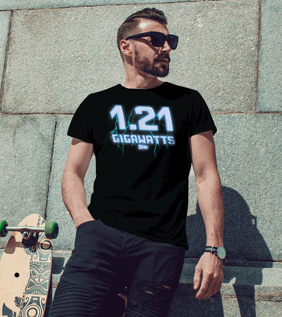 1.21 Gigawatts Back To The Future Lightning T-Shirt