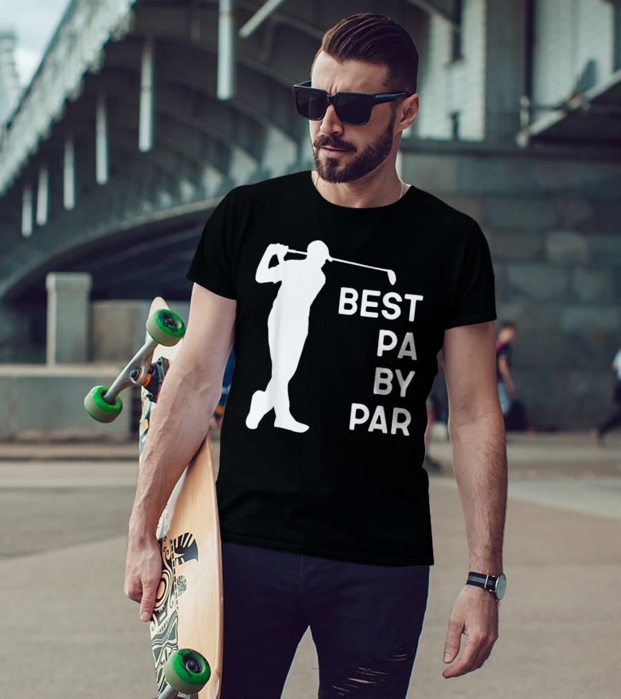 Best Pa By Par Golf Silhouette With Golfer Swing T-Shirt