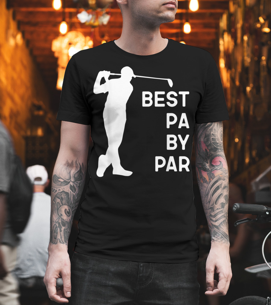 Best Pa By Par Golf Silhouette with Golfer Swing T-Shirt