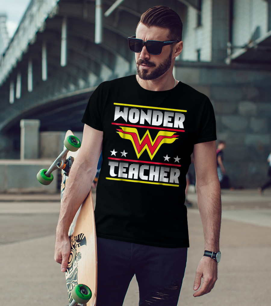 Wonder Teacher Stars W T-Shirt