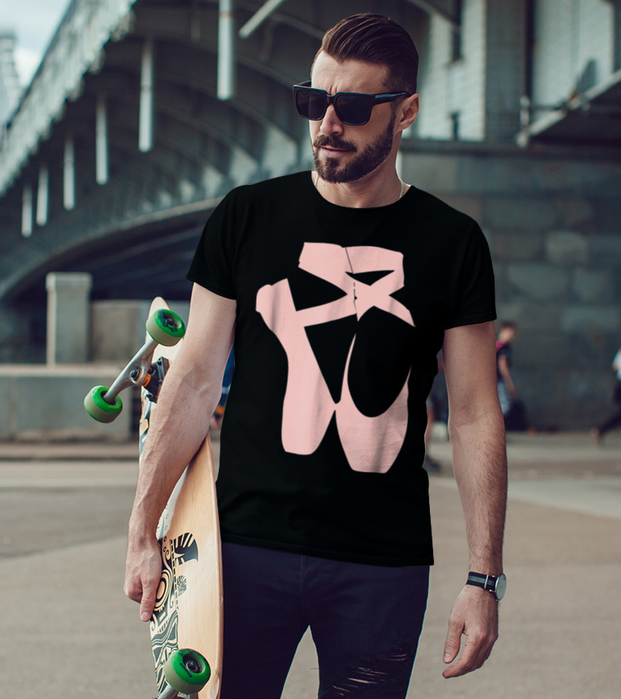 Ballet Dancer Pointe Shoe Ballerina Dancing Barre T-Shirt