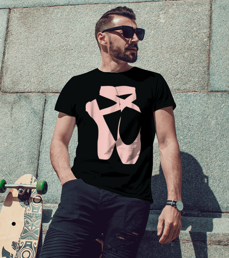 Ballet Dancer Pointe Shoe Ballerina Dancing Barre T-Shirt