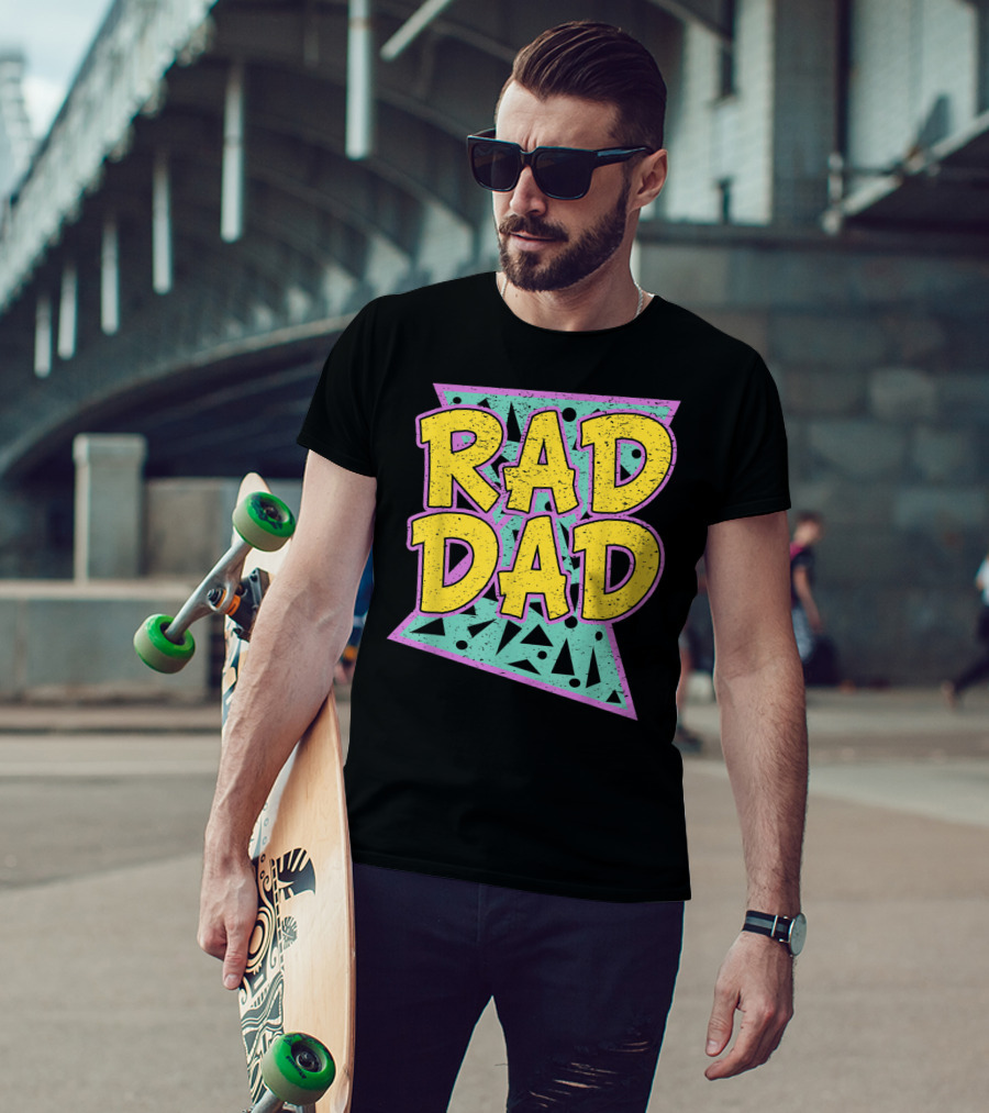 Rad Dad 80s Retro Style Father's Day T-Shirt