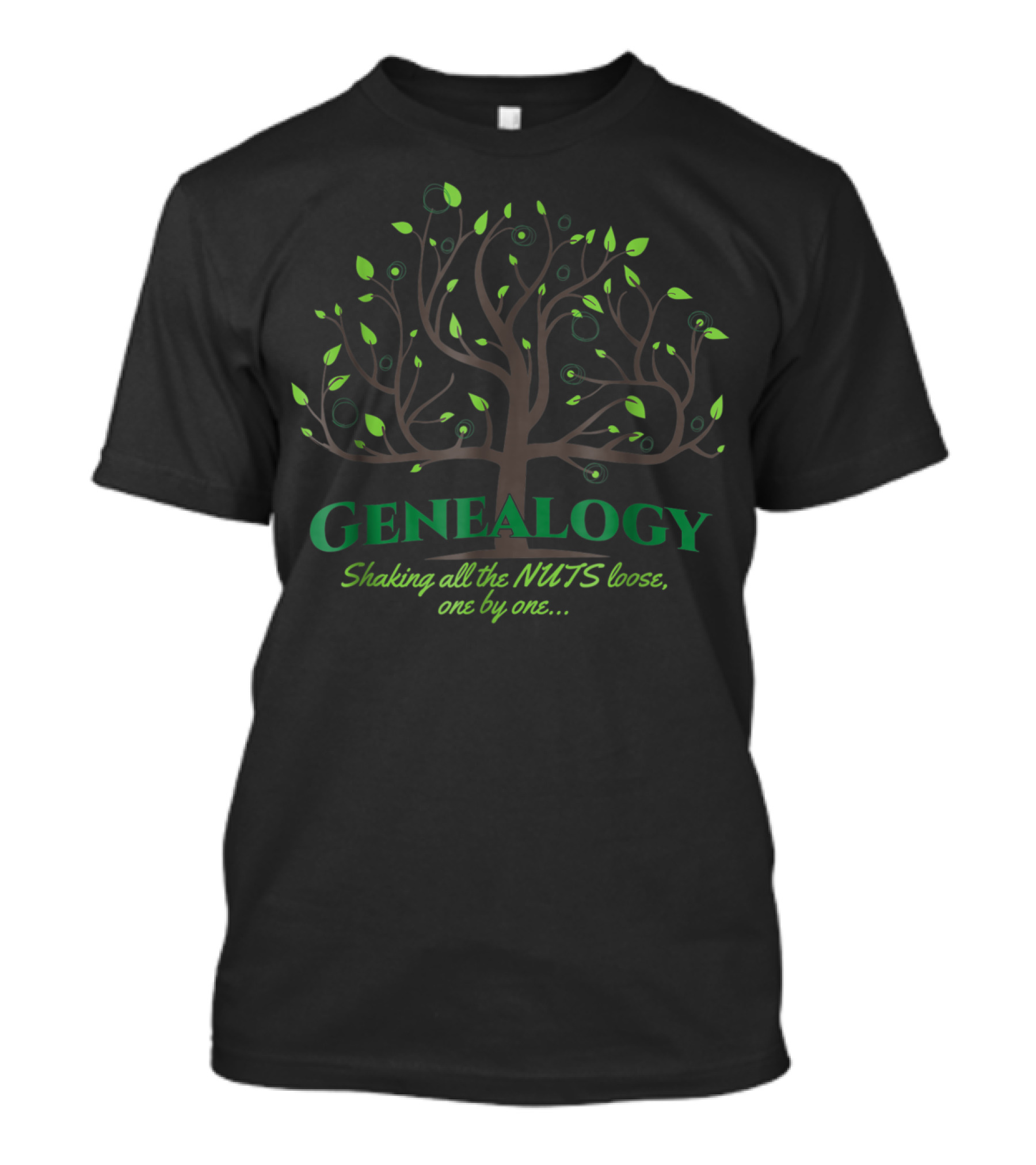 Genealogy Shaking All The Nuts Loose Family Tree T-Shirt