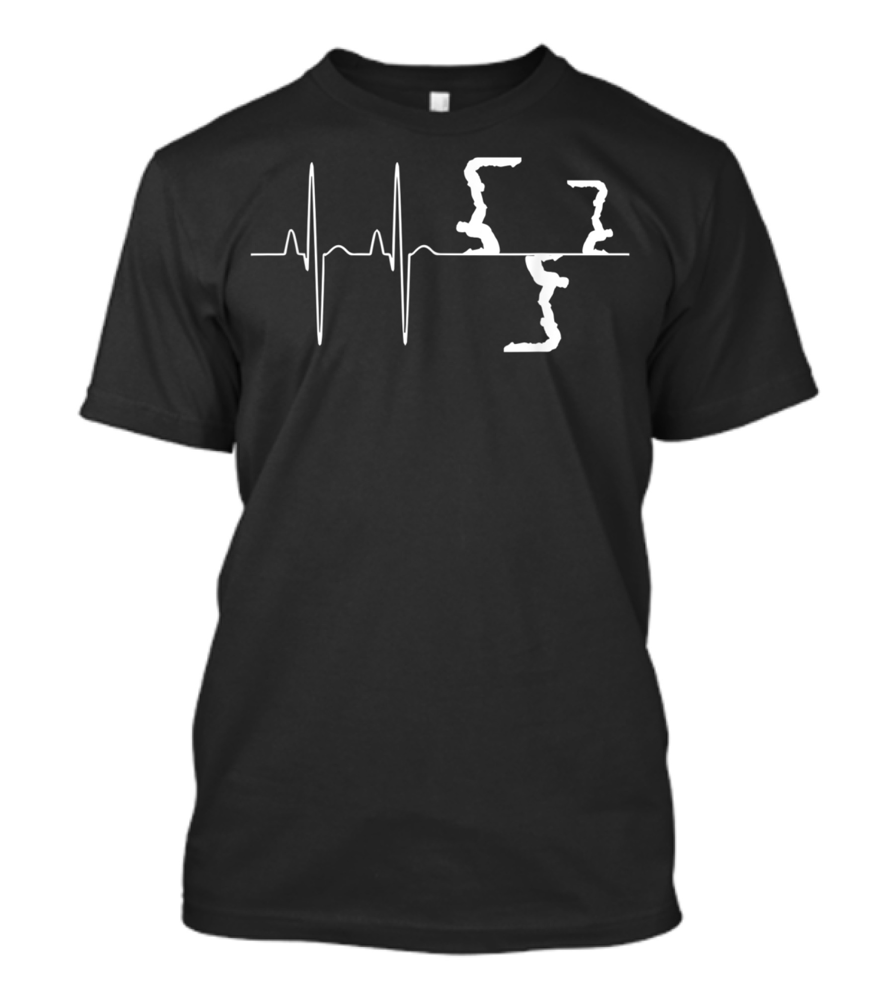 I Love Acroyoga Acro Yoga Acro Ninja Lifting Heartbeat T-Shirt