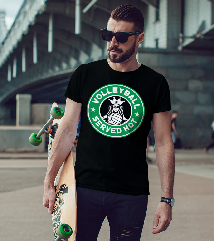 Volleyball Served Hot Starbucks T-Shirt
