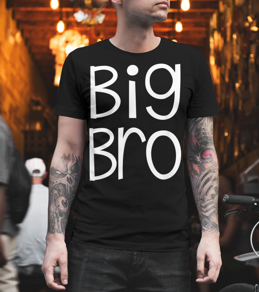 Big Bro Kids Older Brother Boys Siblings Day T-Shirt