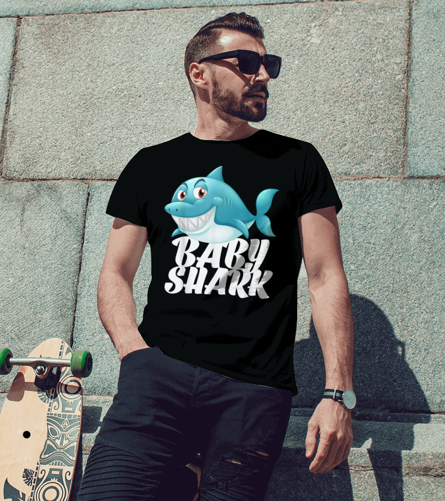 Baby Shark Lovers I Love Sharks T-Shirt