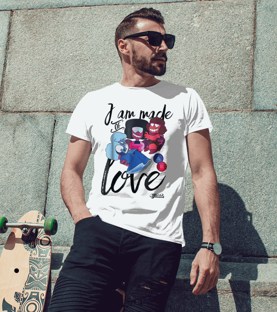 CN Steven Universe I Am Made Of Love Fusion Garnet Sapphire Ruby T-Shirt