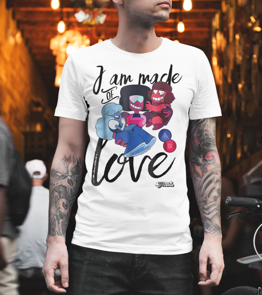 CN Steven Universe I Am Made Of Love Fusion Garnet Sapphire Ruby T-Shirt