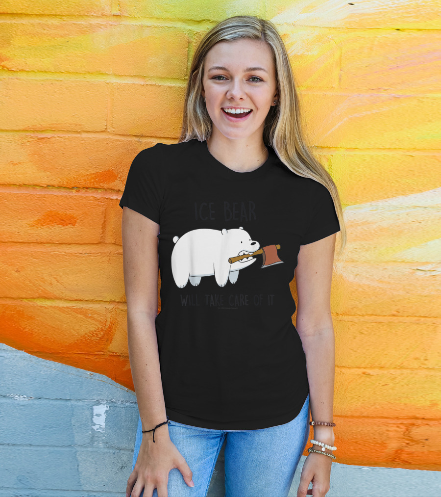CN We Bare Bears Ice Bear Will Take Care Of It Cartoon Network T-Shirt