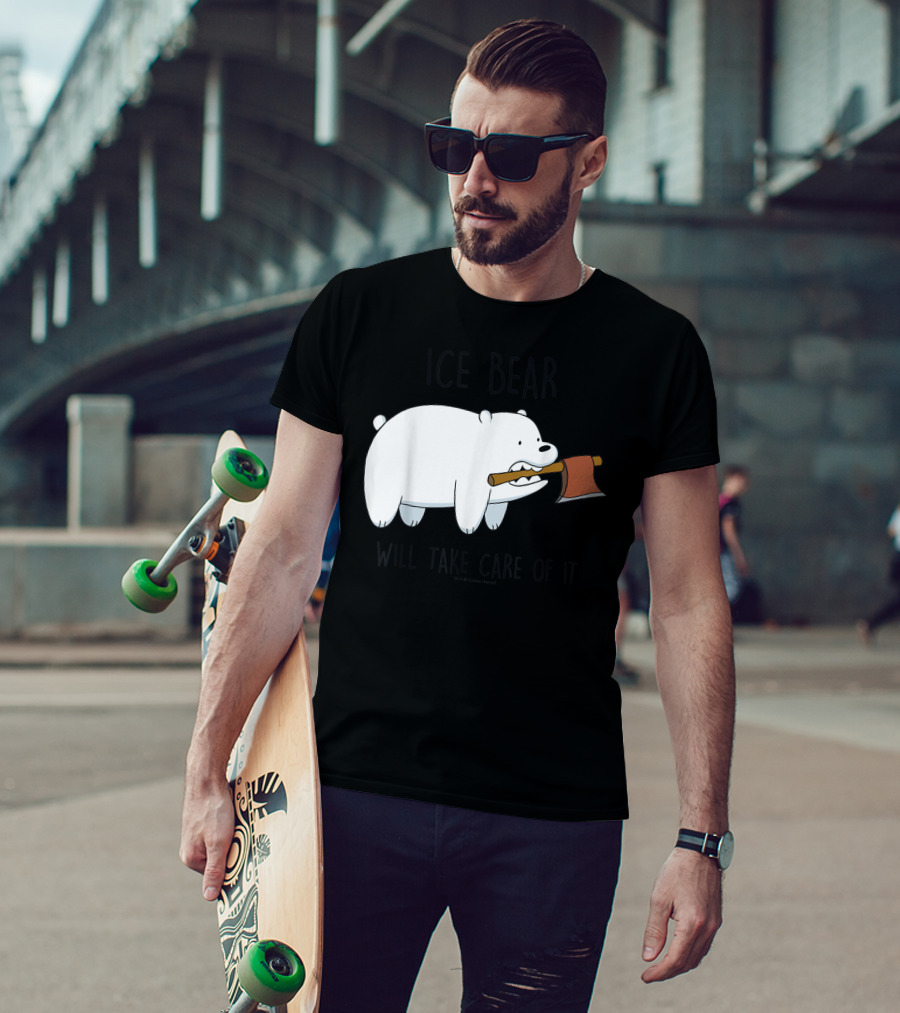 CN We Bare Bears Ice Bear Will Take Care Of It Cartoon Network T-Shirt