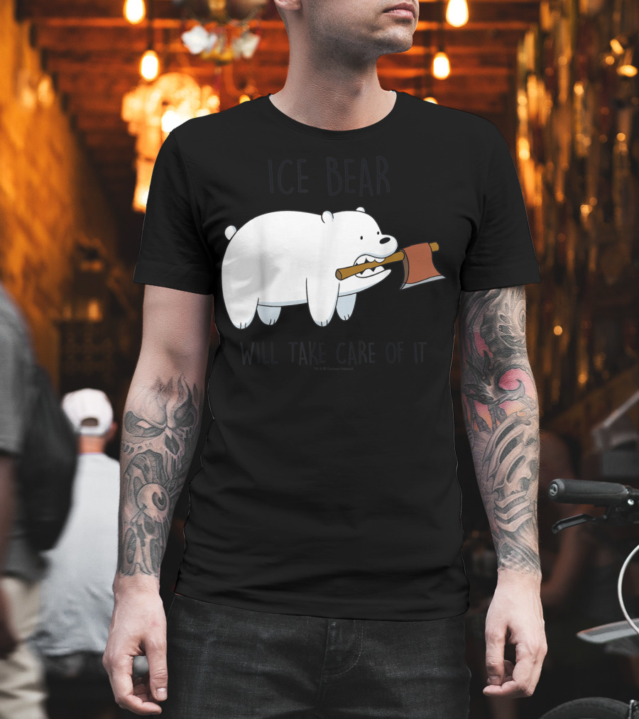 CN We Bare Bears Ice Bear Will Take Care of It Cartoon Network T-Shirt