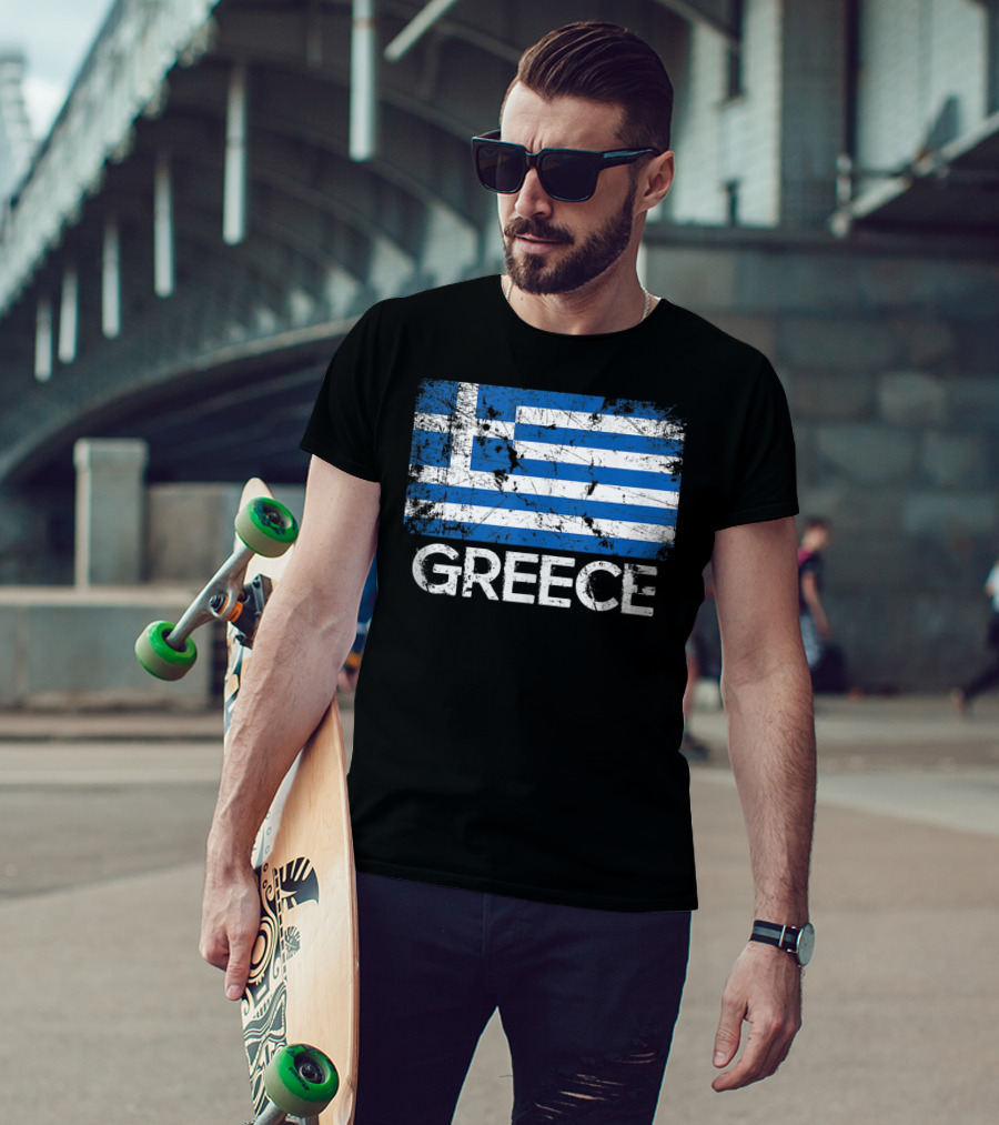 Greece Vintage Flag Greek Design Made In Greece T-Shirt