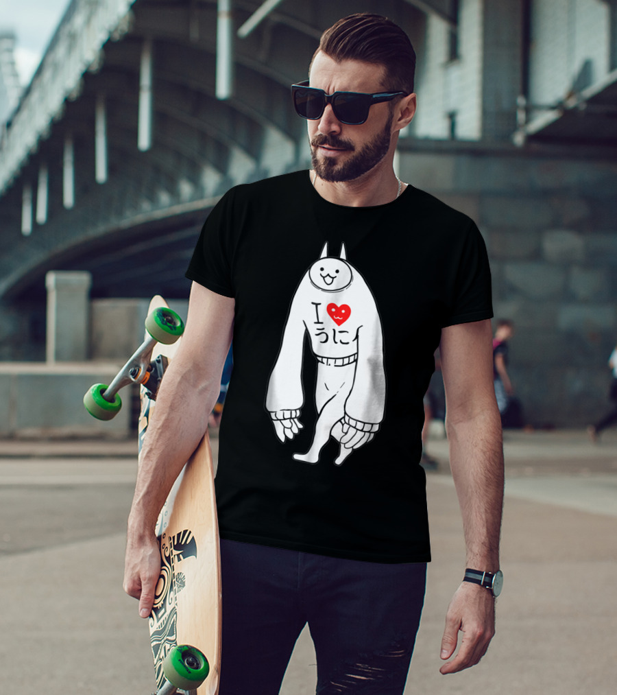 Battle Cats Li L Jamiera Cat I Heart Umi T-Shirt