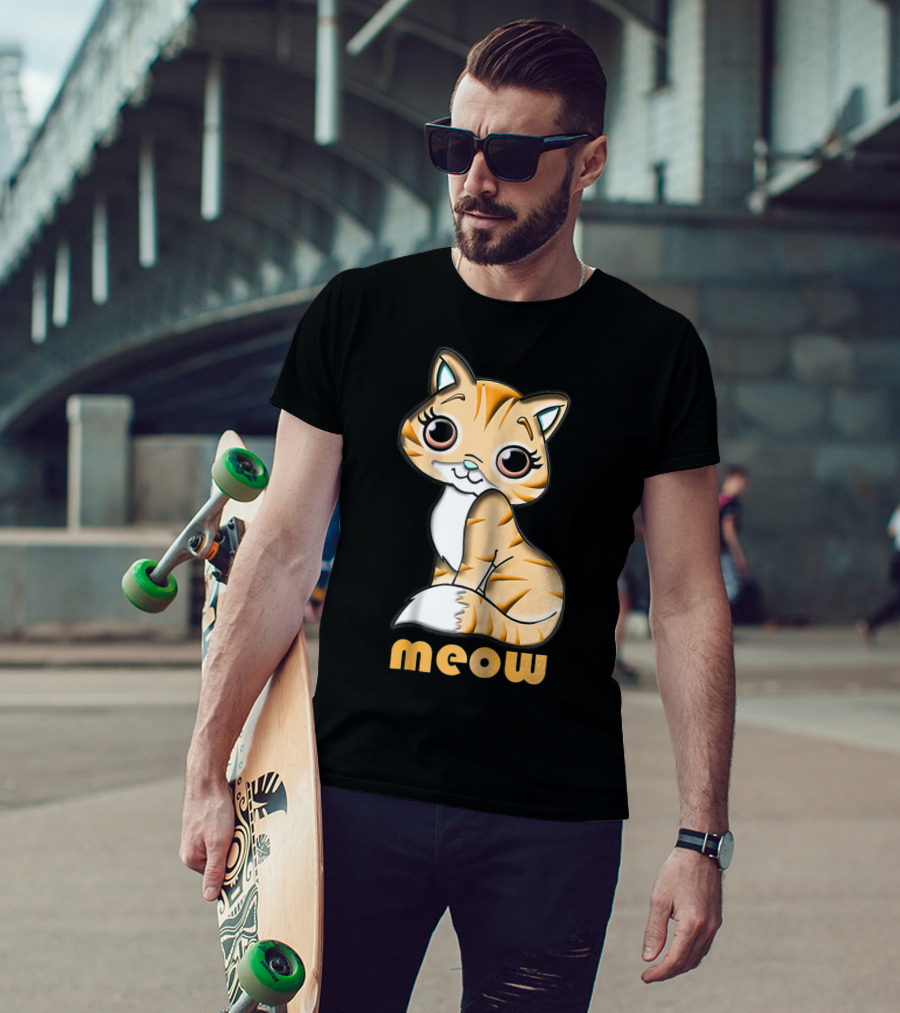 Meow Cutie Cat Adorable Feline T-Shirt