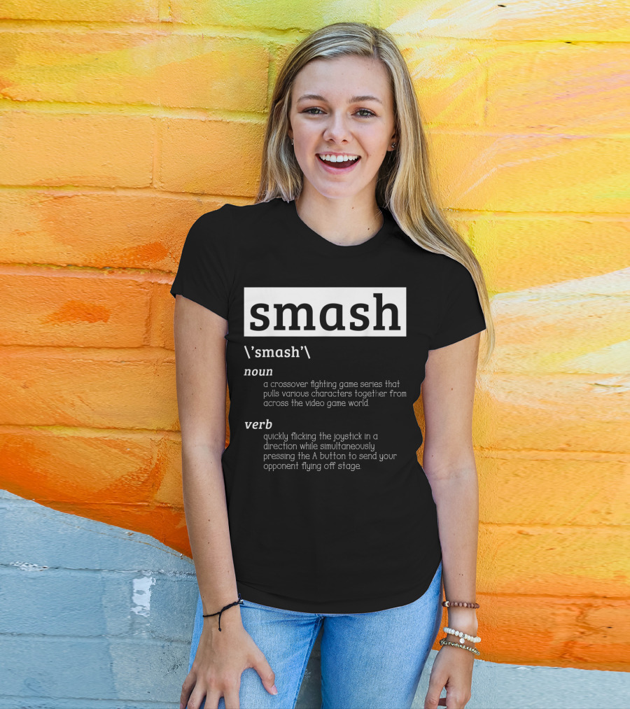Smash Definition Crossover Fighting Game Series Video Game World T-Shirt
