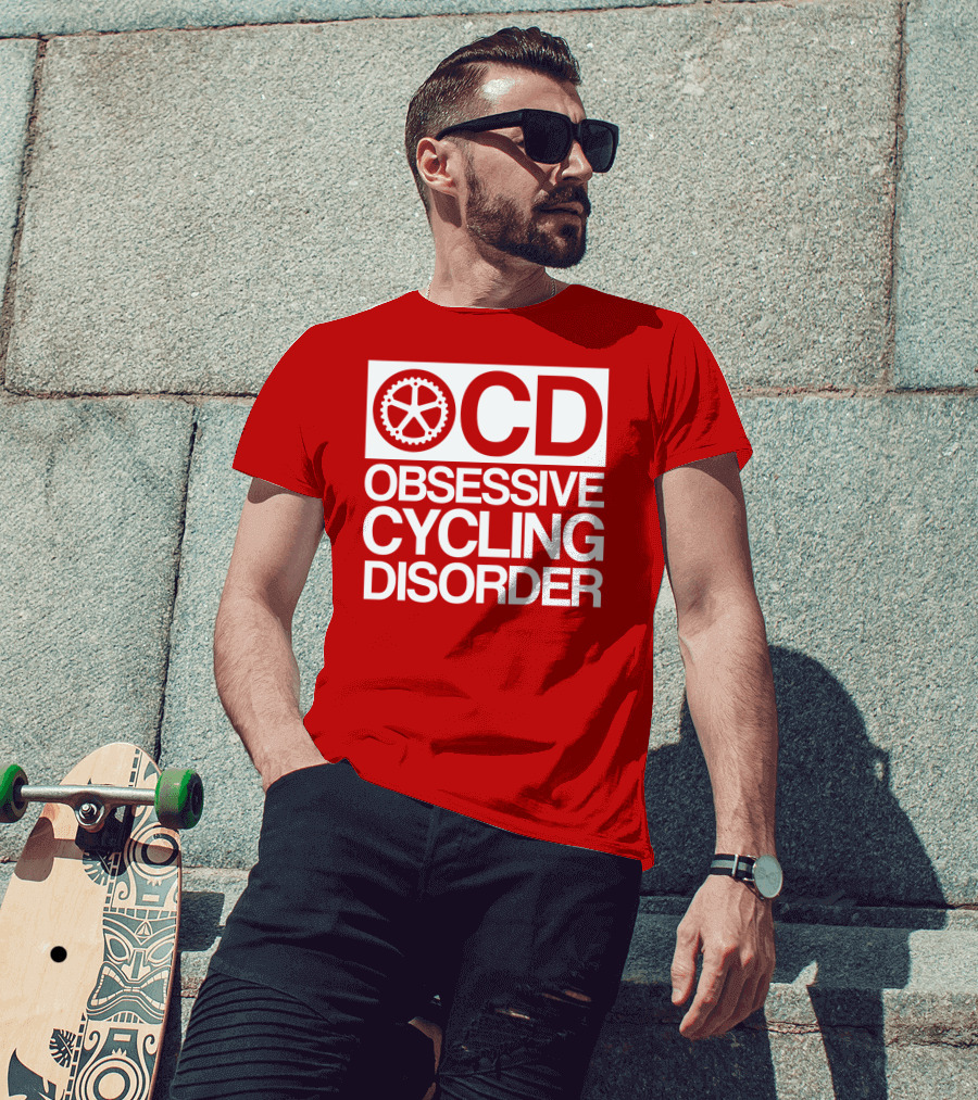 OCD Obsessive Cycling Disorder Gearwheel T-Shirt