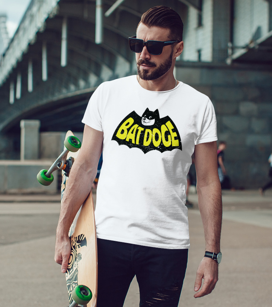 Bat Doge BatDoge Iconic Superhero Doge T-Shirt