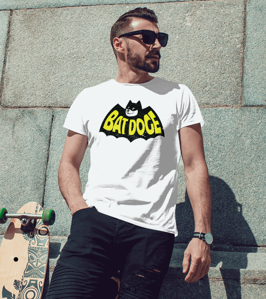 Bat Doge BatDoge Iconic Superhero Doge T-Shirt