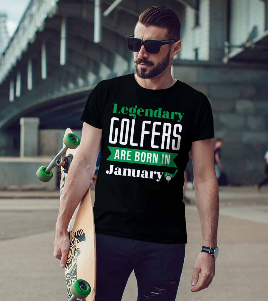 Legendary Golfers Born In January Golf Club T-Shirt