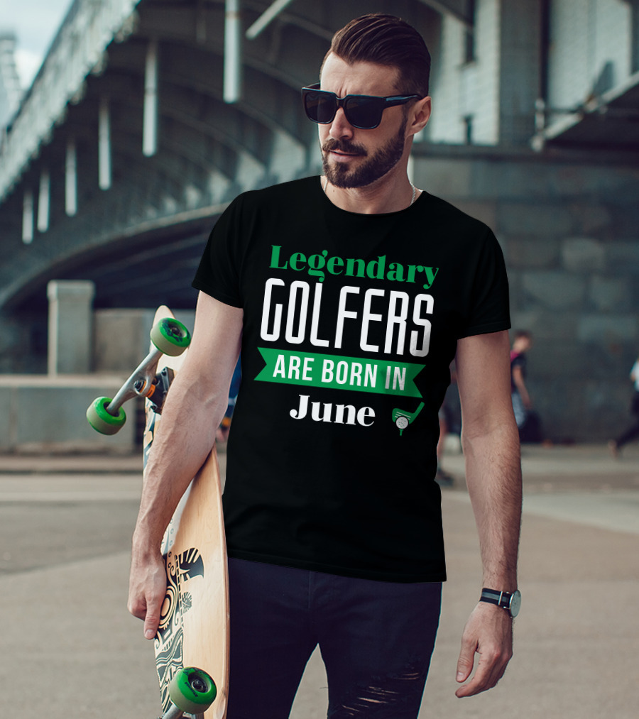 Legendary Golfers Born In June With Golf Club T-Shirt