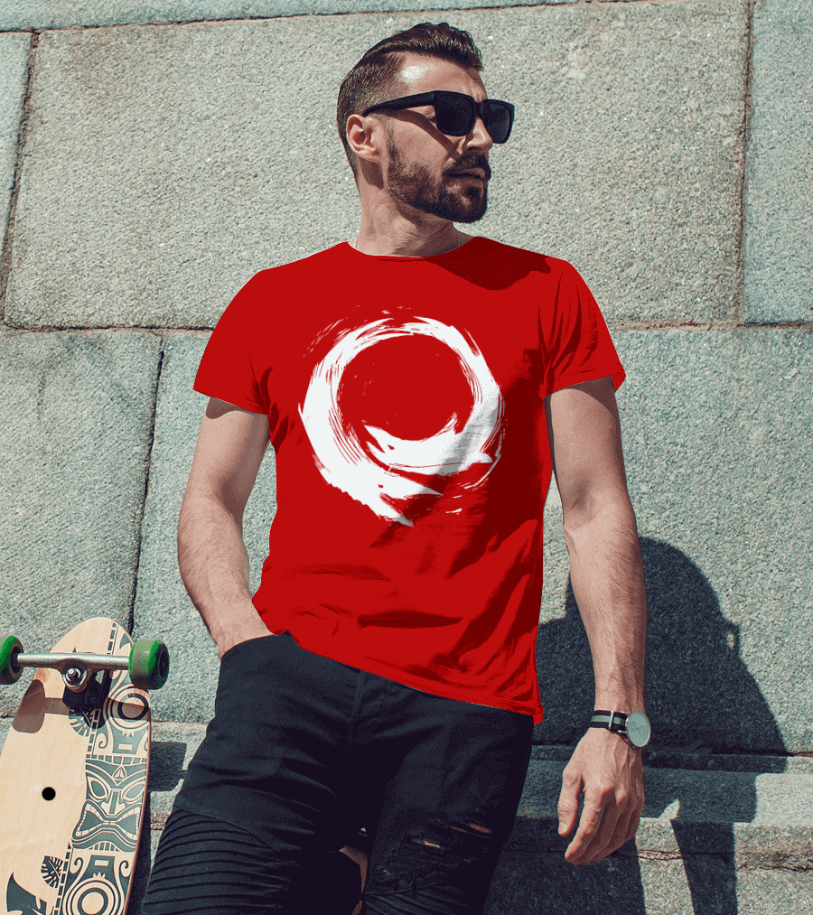 SharX Zen Enso Circle Brushstroke T-Shirt