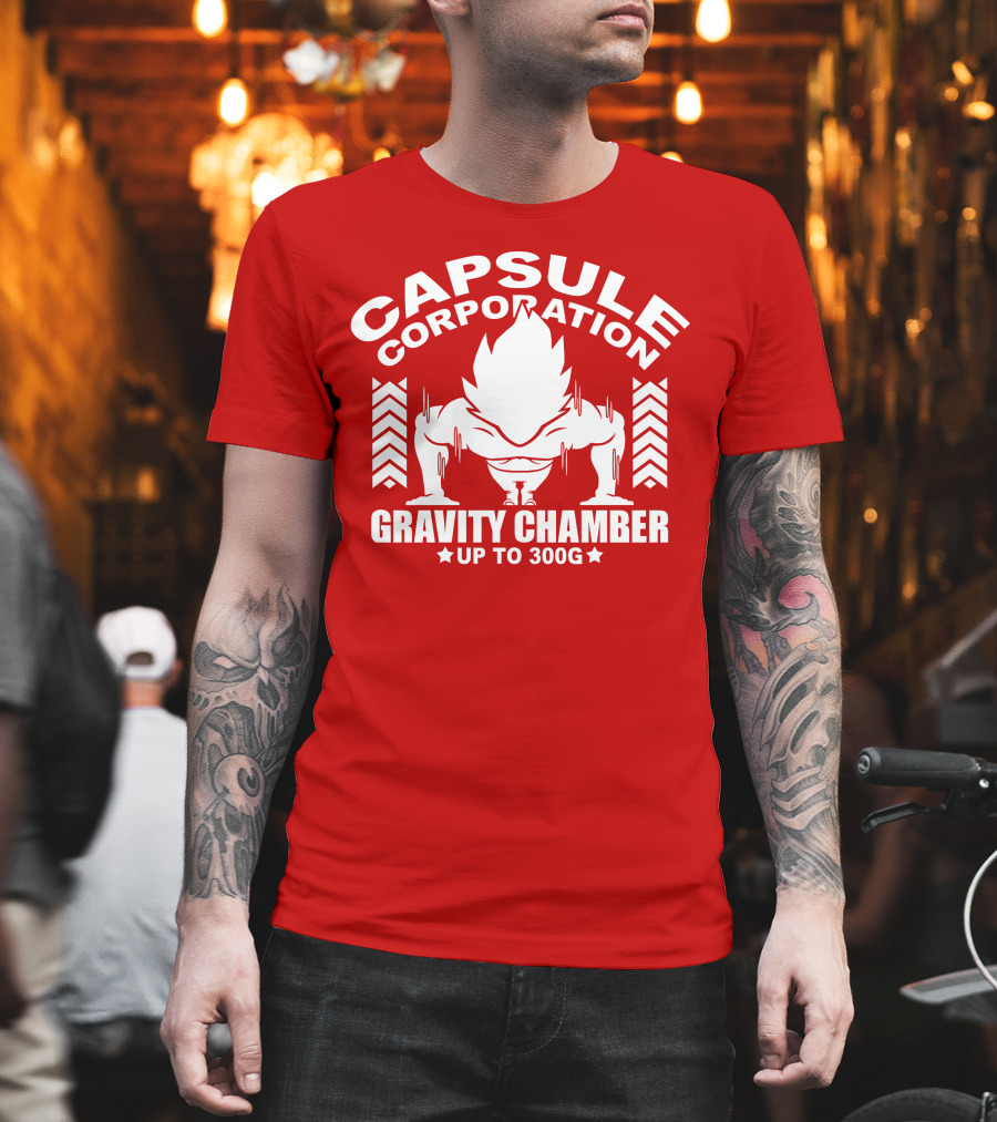 Capsule Corporation Gravity Chamber Up to 300G T-Shirt