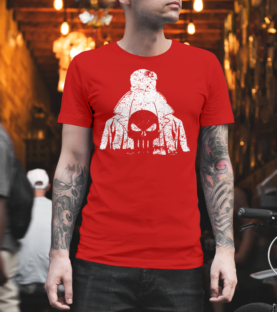 Punisher Shadow Of Vengeance Trench Coat Skull T-Shirt