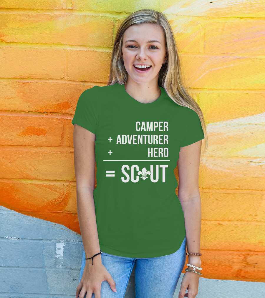 Camper Adventurer Hero Scout Fleur-de-Lis T-Shirt
